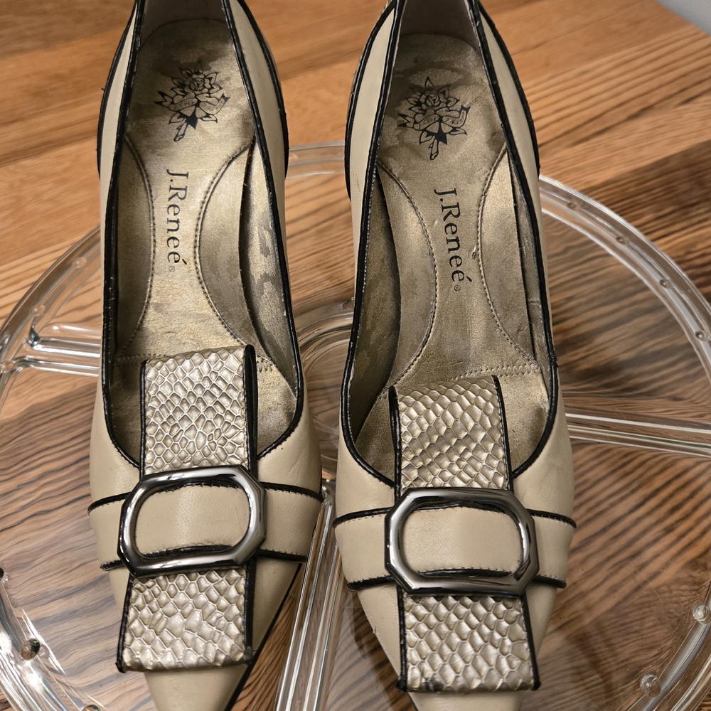 J.Renee Cream and Black Women's Shoes